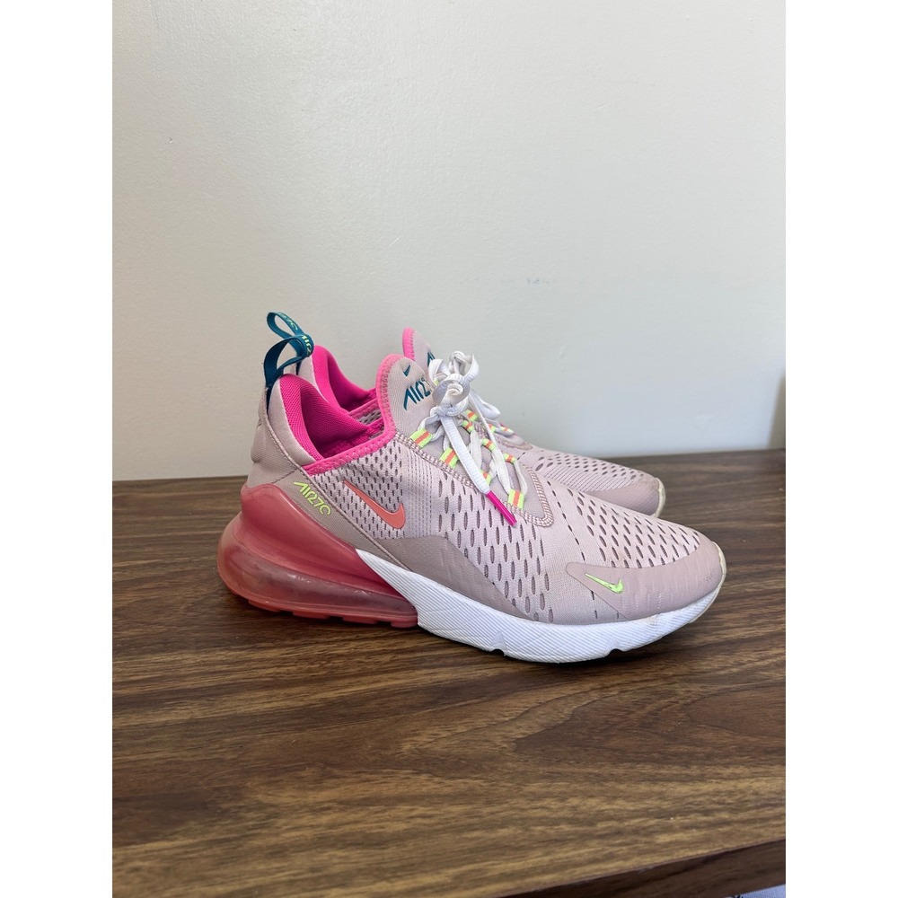 Nike Air Max 270 Womens 8.5 Plum Chalk Pink Blast Sneakers DC1864-600